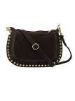 Soleil Chic Pochette Bandouliere Cloute Nubuck Choco
