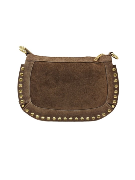 Soleil Chic Pochette Bandouliere Cloute Nubuck Taupe