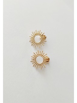 Boucles d'oreilles Puces Soleil Plaqué Or TheWan