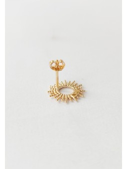 Boucles d'oreilles Puces Soleil Plaqué Or TheWan