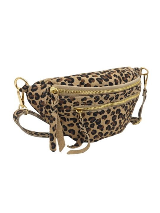 Soleil Chic Sac Banane cuir Chic Noir Irise