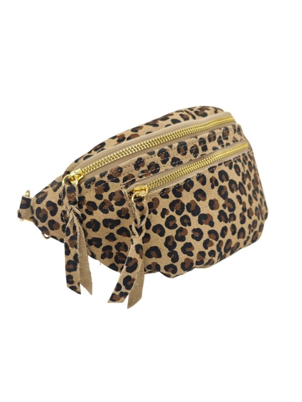 Soleil Chic Sac Banane cuir Chic Noir Irise
