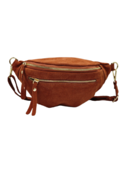 Soleil Chic Sac Banane cuir Chic Brique Nubuck