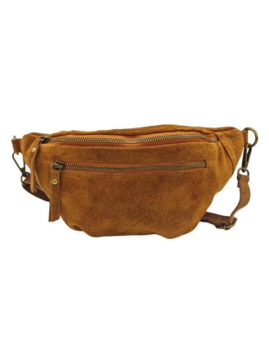 Soleil Chic Sac Banane cuir Chic Camel Nubuck