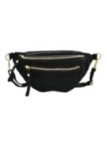 Soleil Chic Sac Banane cuir Chic Noir Nubuck