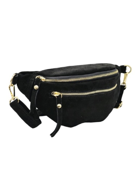 Soleil Chic Sac Banane cuir Chic Noir Irise