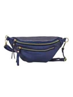 Soleil Chic Sac Banane cuir Chic Bleu Irise