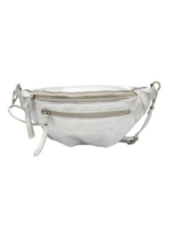 Soleil Chic Sac Banane cuir Chic Argent