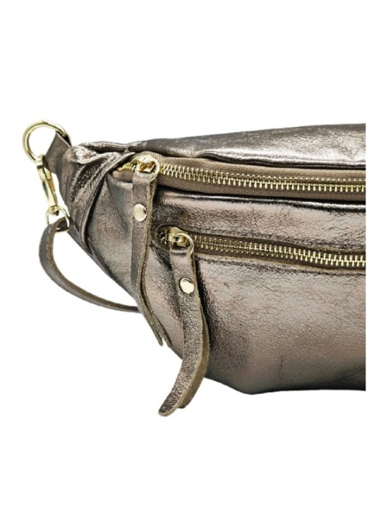 Soleil Chic Sac Banane cuir Chic Noir Irise