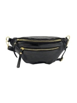 Soleil Chic Sac Banane cuir Chic Noir Irise