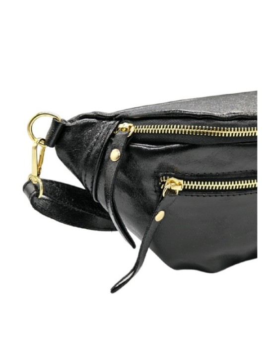 Soleil Chic Sac Banane cuir Chic Noir Irise