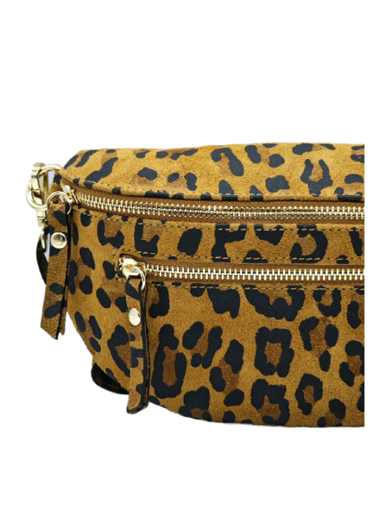 Soleil Chic Sac Banane cuir Demi Lune M2 Noir Irise