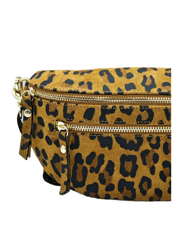 Soleil Chic Sac Banane cuir Demi Lune M2 Noir Irise