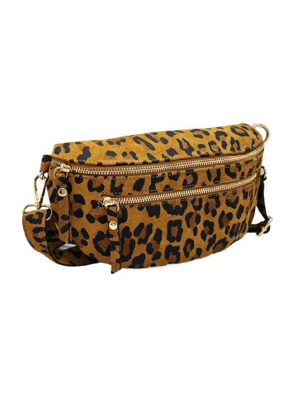 Soleil Chic Sac Banane cuir Demi Lune M2 Noir Irise