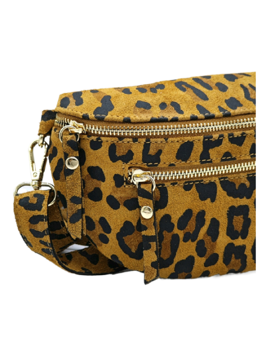 Soleil Chic Sac Banane cuir Demi Lune M2 Noir Irise