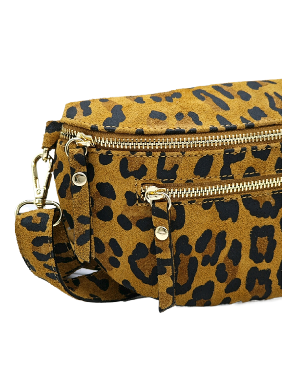 Soleil Chic Sac Banane cuir Demi Lune M2 Noir Irise