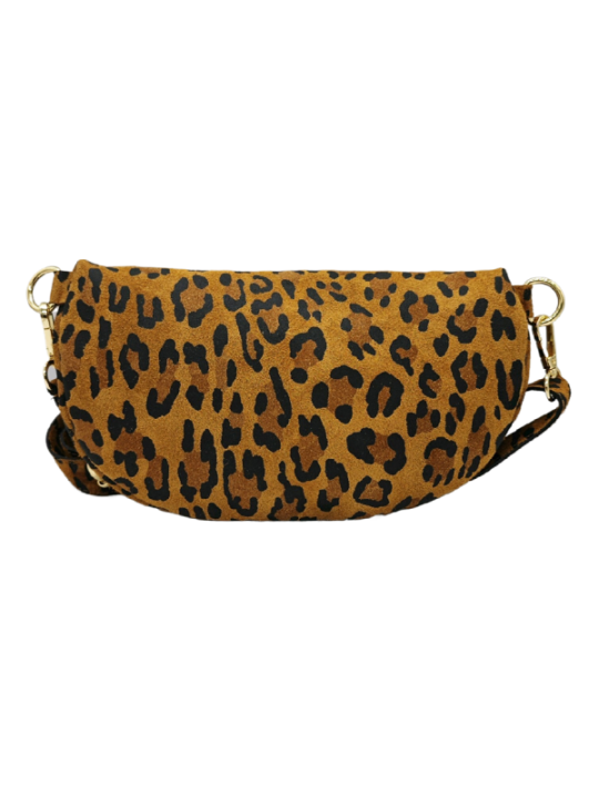 Soleil Chic Sac Banane cuir Demi Lune M2 Noir Irise