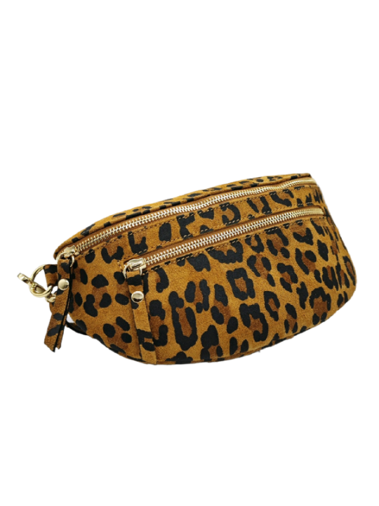 Soleil Chic Sac Banane cuir Demi Lune M2 Noir Irise