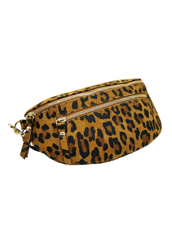 Soleil Chic Sac Banane cuir Demi Lune M2 Noir Irise