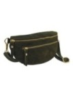 Soleil Chic Sac Banane cuir Demi Lune M2 Noir Irise