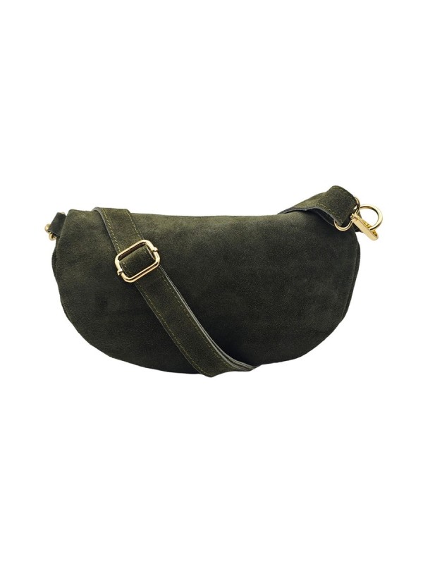 Soleil Chic Sac Banane cuir Demi Lune M2 Noir Irise