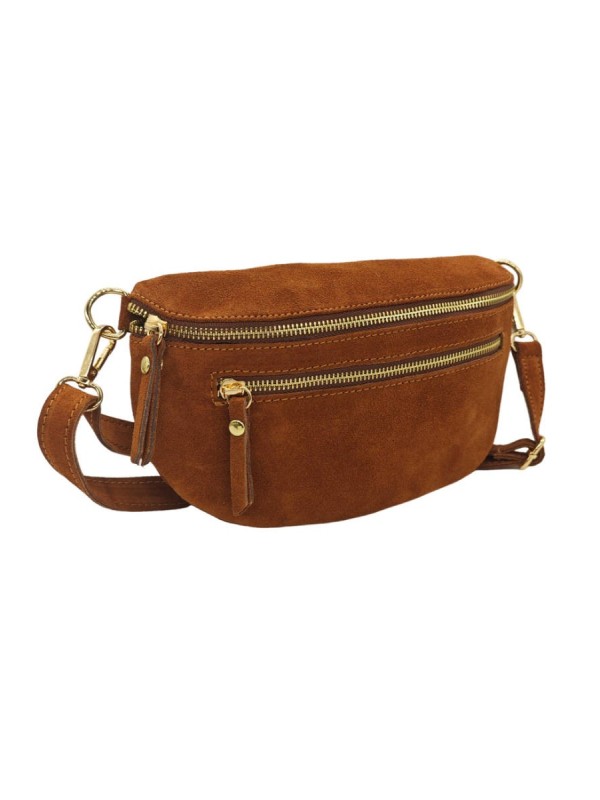 Soleil Chic Sac Banane cuir Demi Lune M2 Noir Irise