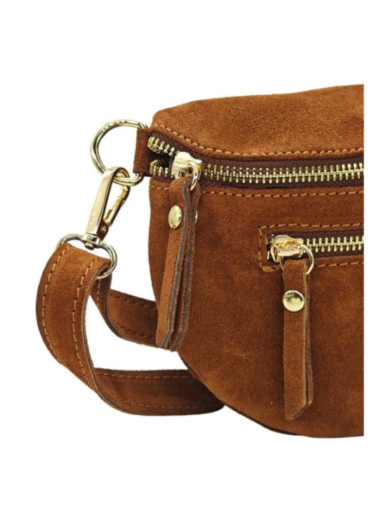Soleil Chic Sac Banane cuir Demi Lune M2 Noir Irise