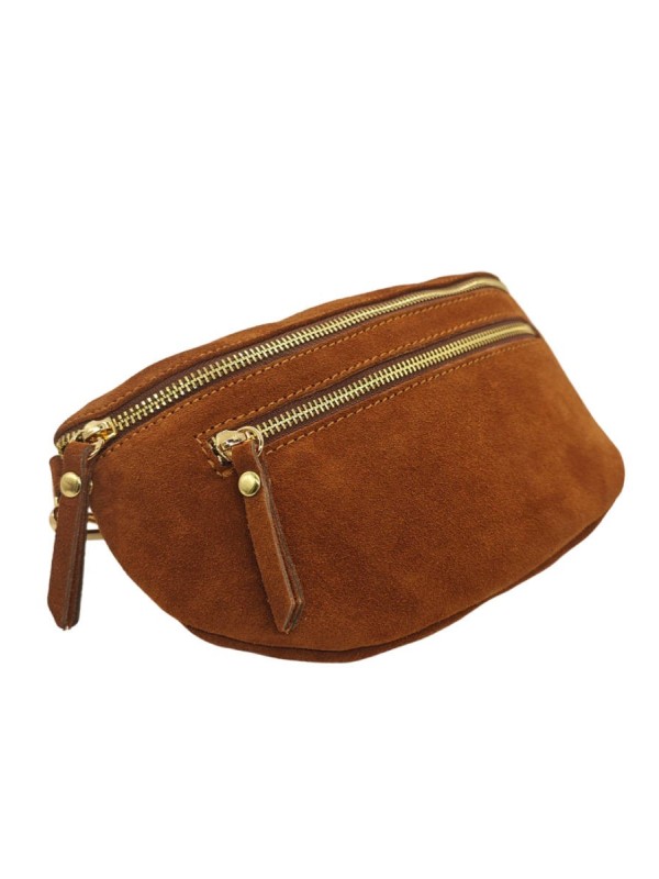 Soleil Chic Sac Banane cuir Demi Lune M2 Noir Irise