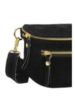 Soleil Chic Sac Banane cuir Demi Lune M2 Noir Irise