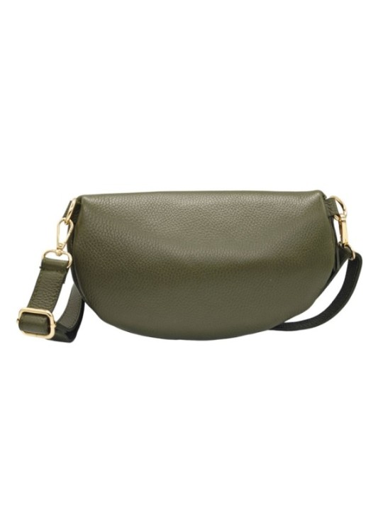 Soleil Chic Sac Banane cuir Demi Lune M2 Noir Irise
