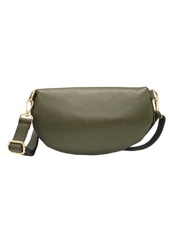 Soleil Chic Sac Banane cuir Demi Lune M2 Noir Irise
