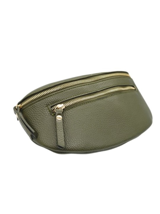 Soleil Chic Sac Banane cuir Demi Lune M2 Noir Irise