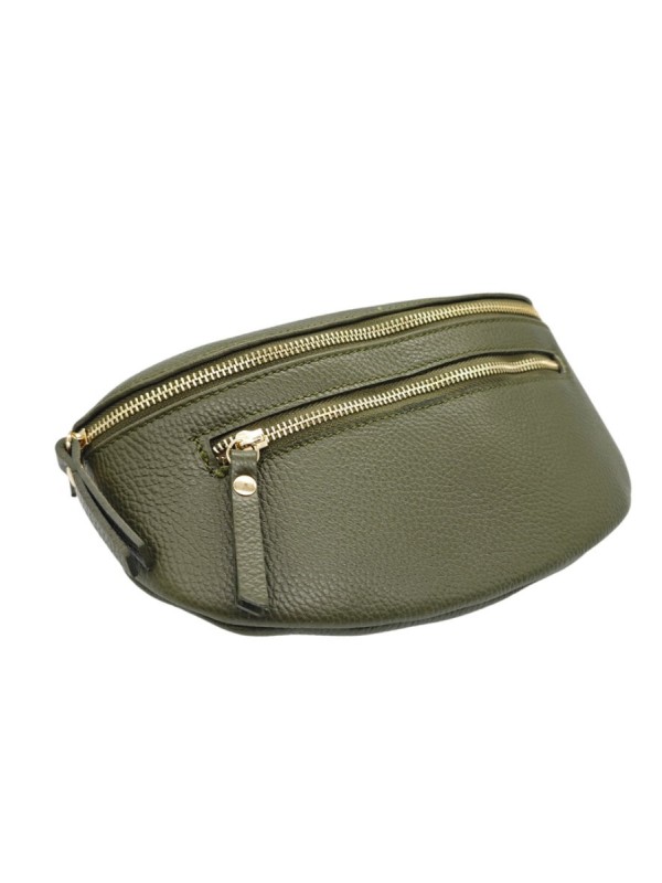 Soleil Chic Sac Banane cuir Demi Lune M2 Noir Irise