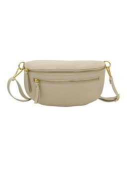 Soleil Chic Sac Banane cuir Demi Lune M2 Beige