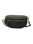 Soleil Chic Sac Banane cuir Demi Lune M2 Noir