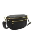 Soleil Chic Sac Banane cuir Demi Lune M2 Noir Irise