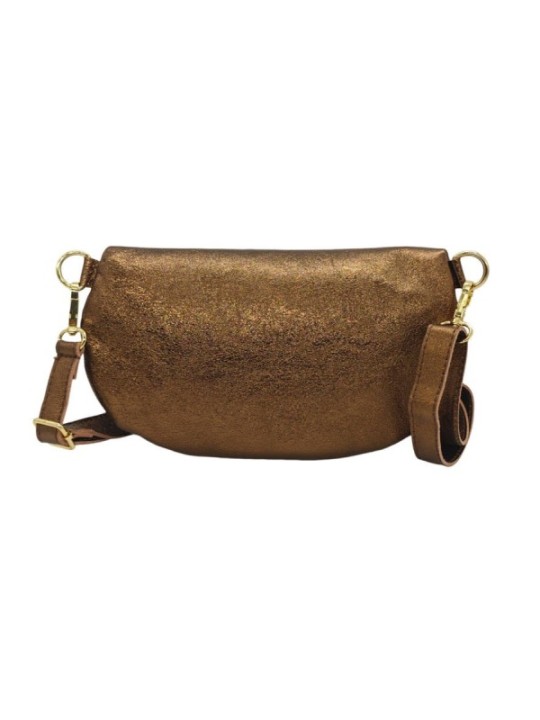 Soleil Chic Sac Banane cuir Demi Lune M2 Noir Irise