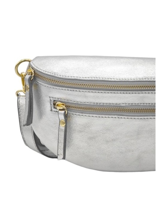 Soleil Chic Sac Banane cuir Demi Lune M2 Noir Irise