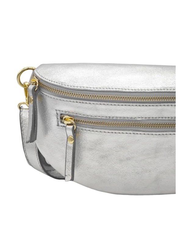 Soleil Chic Sac Banane cuir Demi Lune M2 Noir Irise