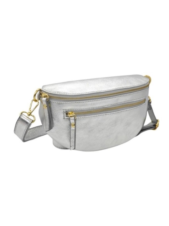 Soleil Chic Sac Banane cuir Demi Lune M2 Noir Irise