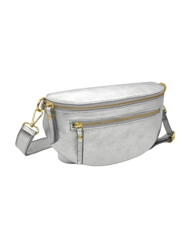 Soleil Chic Sac Banane cuir Demi Lune M2 Noir Irise