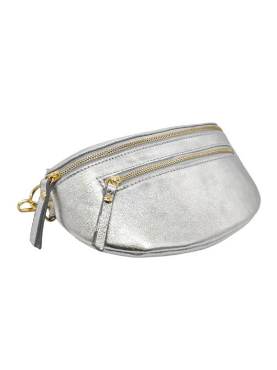 Soleil Chic Sac Banane cuir Demi Lune M2 Noir Irise