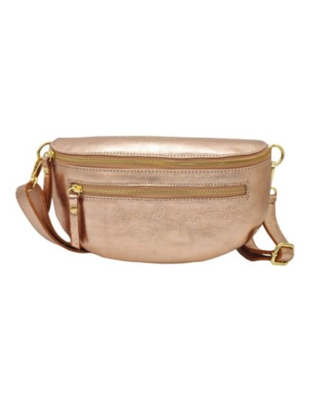 Soleil Chic Sac Banane cuir Demi Lune M2 Nude Irise