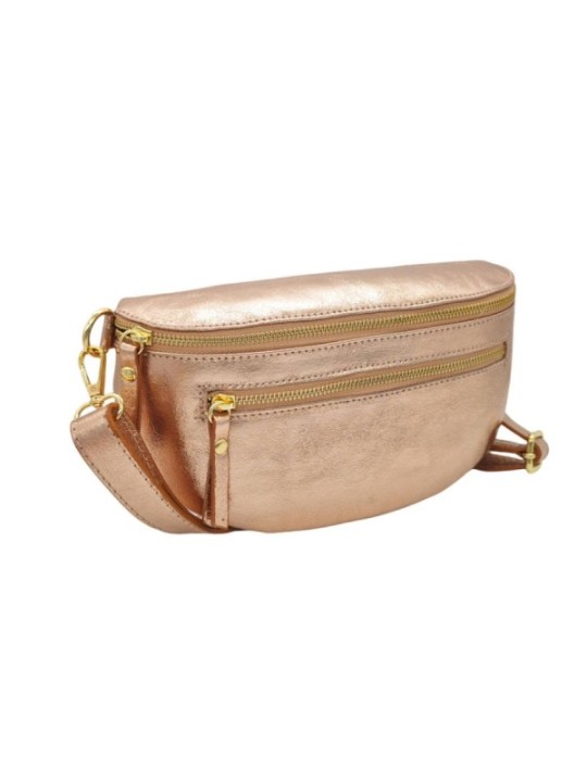 Soleil Chic Sac Banane cuir Demi Lune M2 Noir Irise