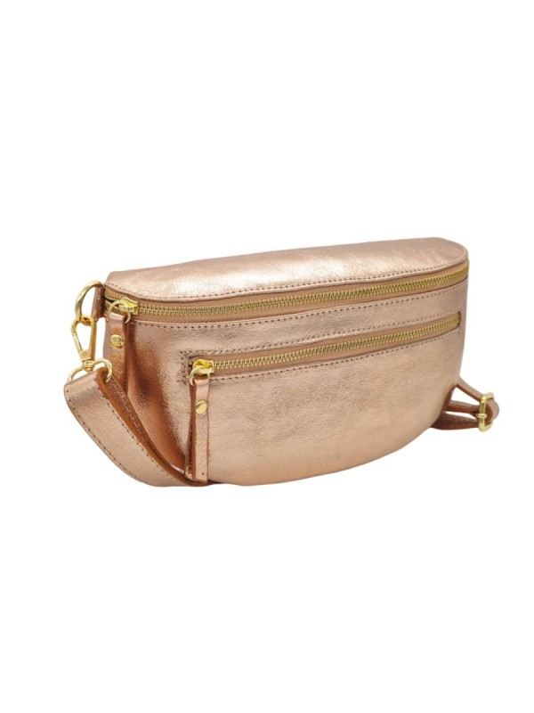 Soleil Chic Sac Banane cuir Demi Lune M2 Noir Irise