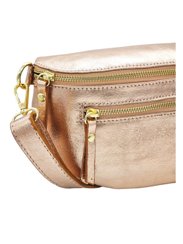 Soleil Chic Sac Banane cuir Demi Lune M2 Noir Irise