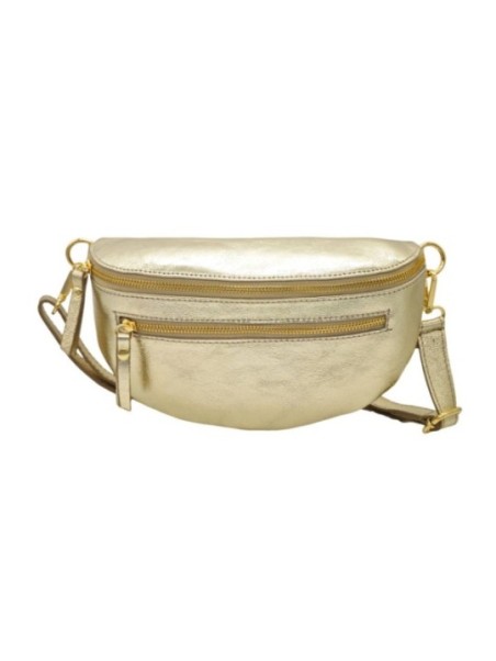 Soleil Chic Sac Banane cuir Demi Lune M2 Or