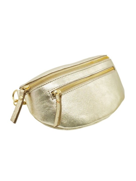 Soleil Chic Sac Banane cuir Demi Lune M2 Noir Irise