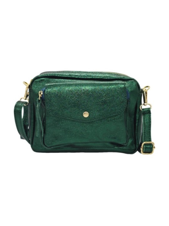 Soleil Chic Sac Bandoulière Rabat Vert Irise