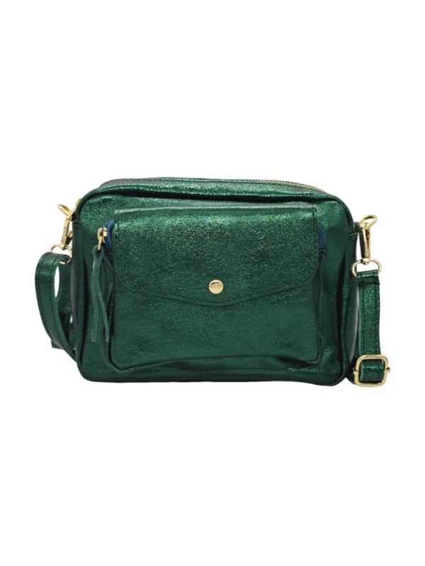 Soleil Chic Sac Bandoulière Rabat Vert Irise